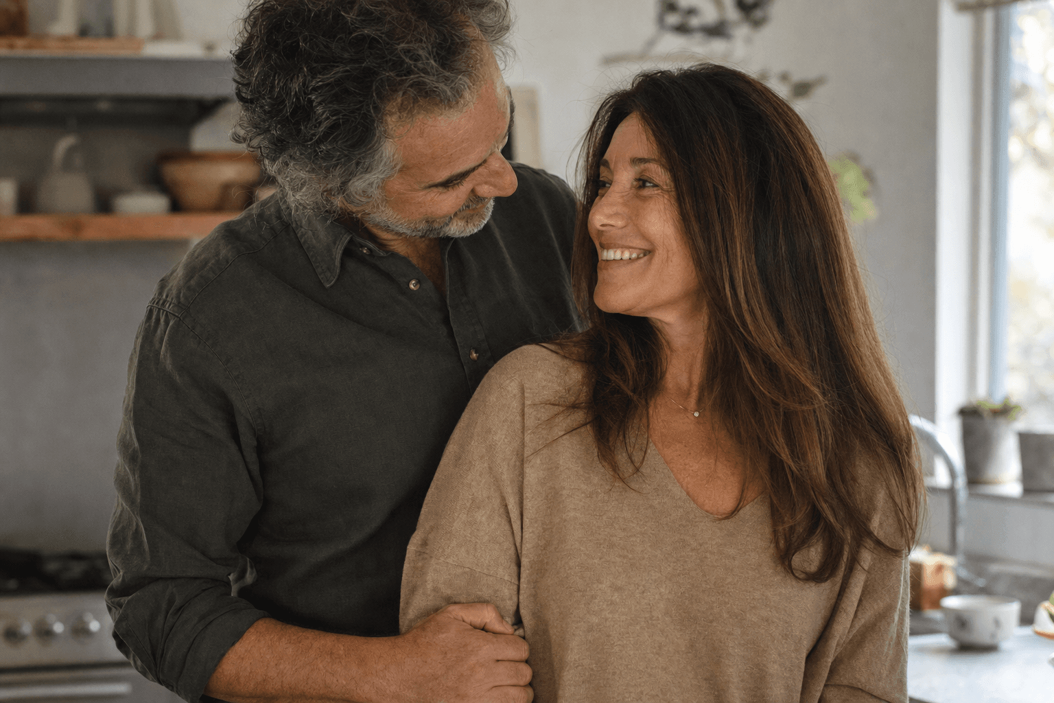 Couple planning health together
