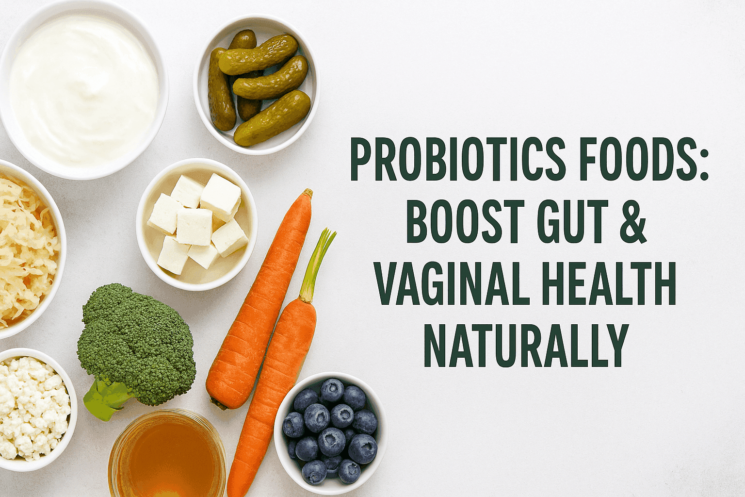 Probiotics Foods: Boost Gut & Vaginal Health Naturally cover image