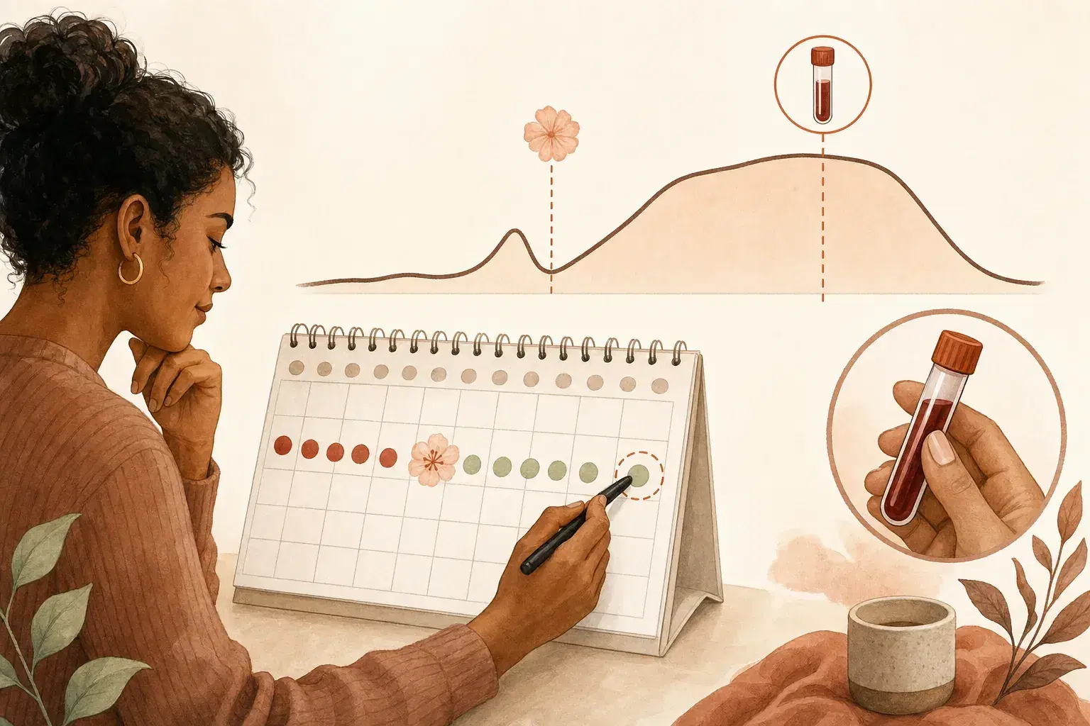 Progesterone test timing seven days after ovulation